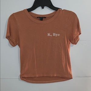 Short sleeve crop top